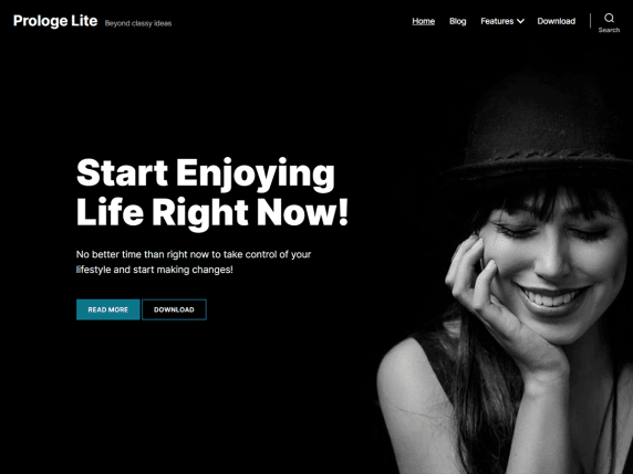 Prologe Lite - blog website WordPress theme