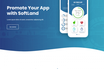 SoftLand – App Landing Page HTML Template