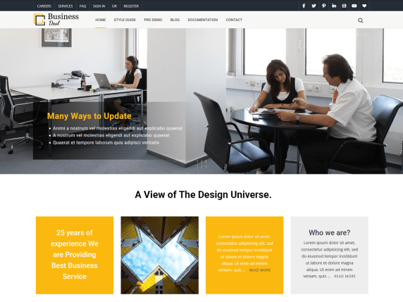 BusinessDeal - business website WordPress theme