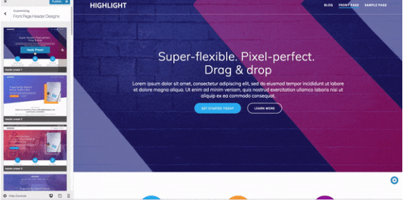 Highlight - free WordPress theme