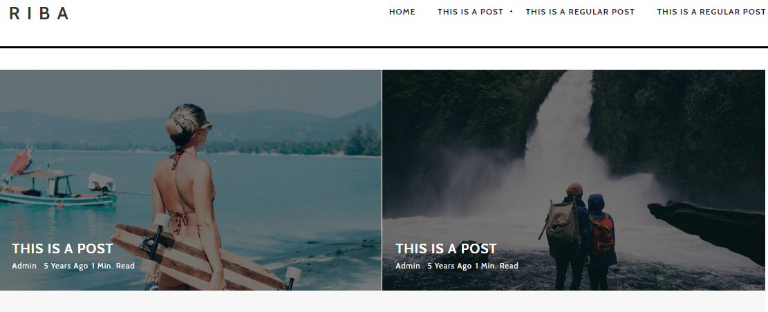 Riba Lite - blog websites WordPress theme