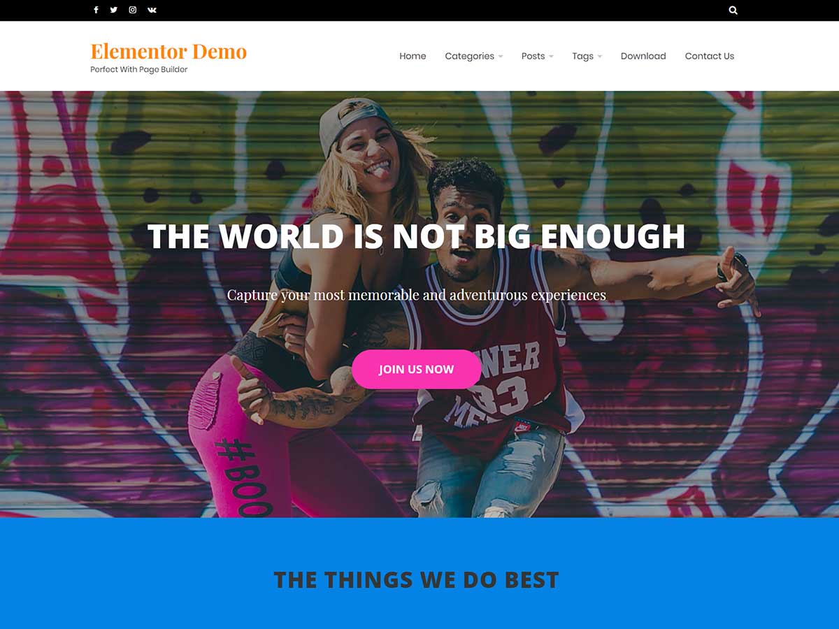 Ocius Grid- clean and minimal free WordPress theme