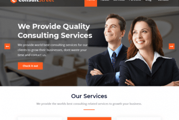 ConsultStreet – Free Multipurpose WordPress Theme