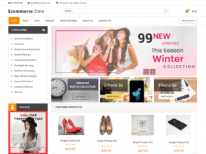 Ecommerce Zone - Free eCommerce WordPress Theme - DesignHooks