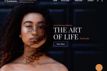 PhotoFocus – Multipurpose Photography WordPress Theme for Free