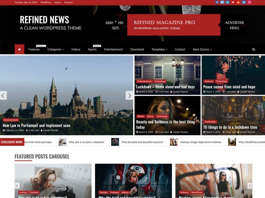 Mag and News - Free Magazine WordPress Theme - DesignHooks