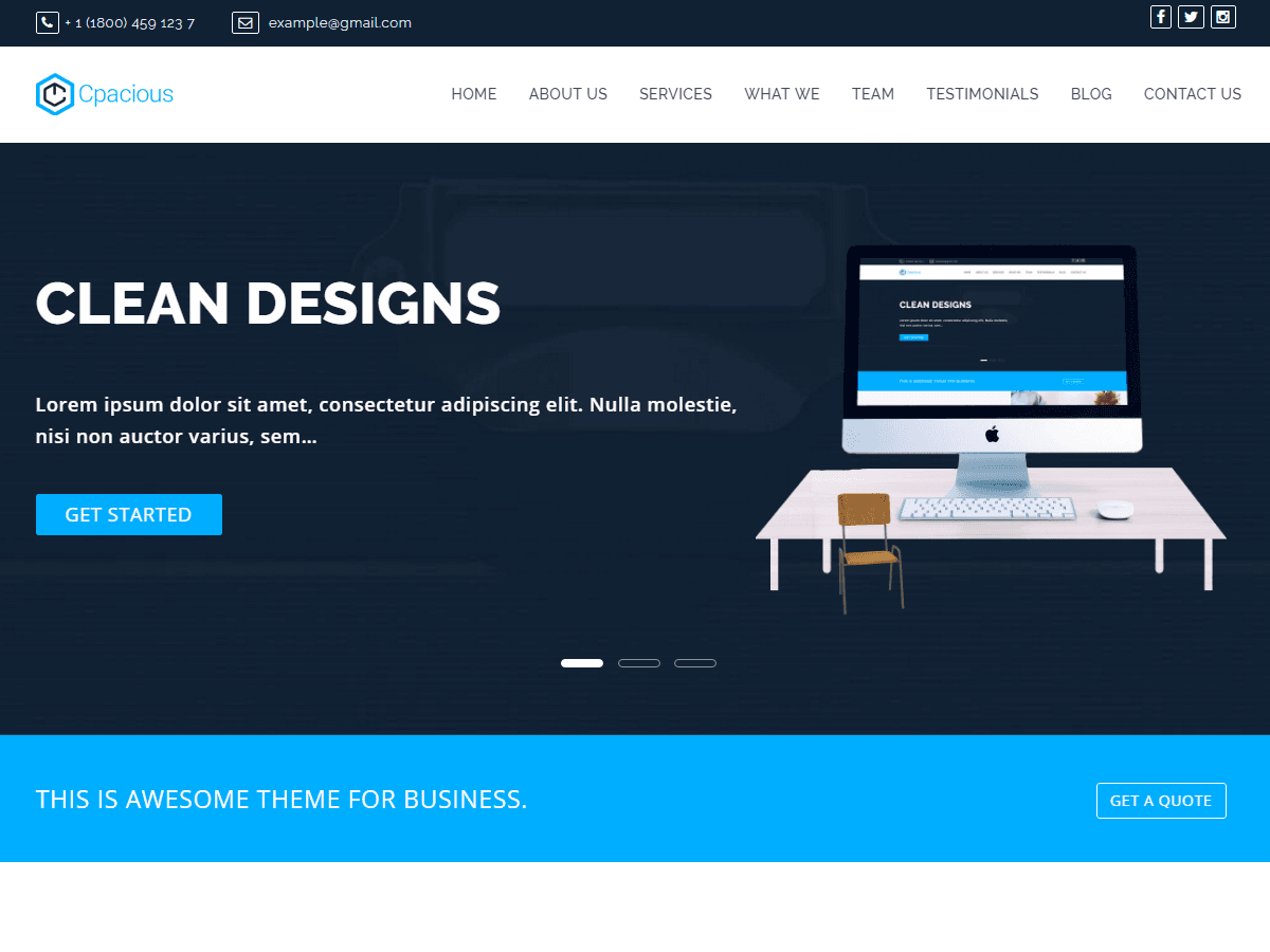 Capacious - versatile WordPress theme