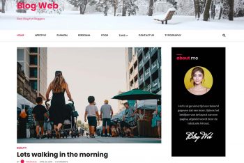 Blog Web – WordPress Blog Theme for Free