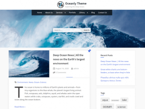 Oceanly - A Multipurpose WordPress Theme for Free - DesignHooks