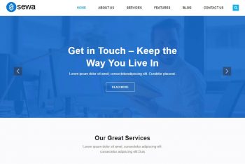 Sewa – Free Business Website WordPress Theme
