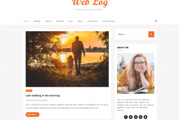 Web Log – SEO-friendly WordPress Blog Theme