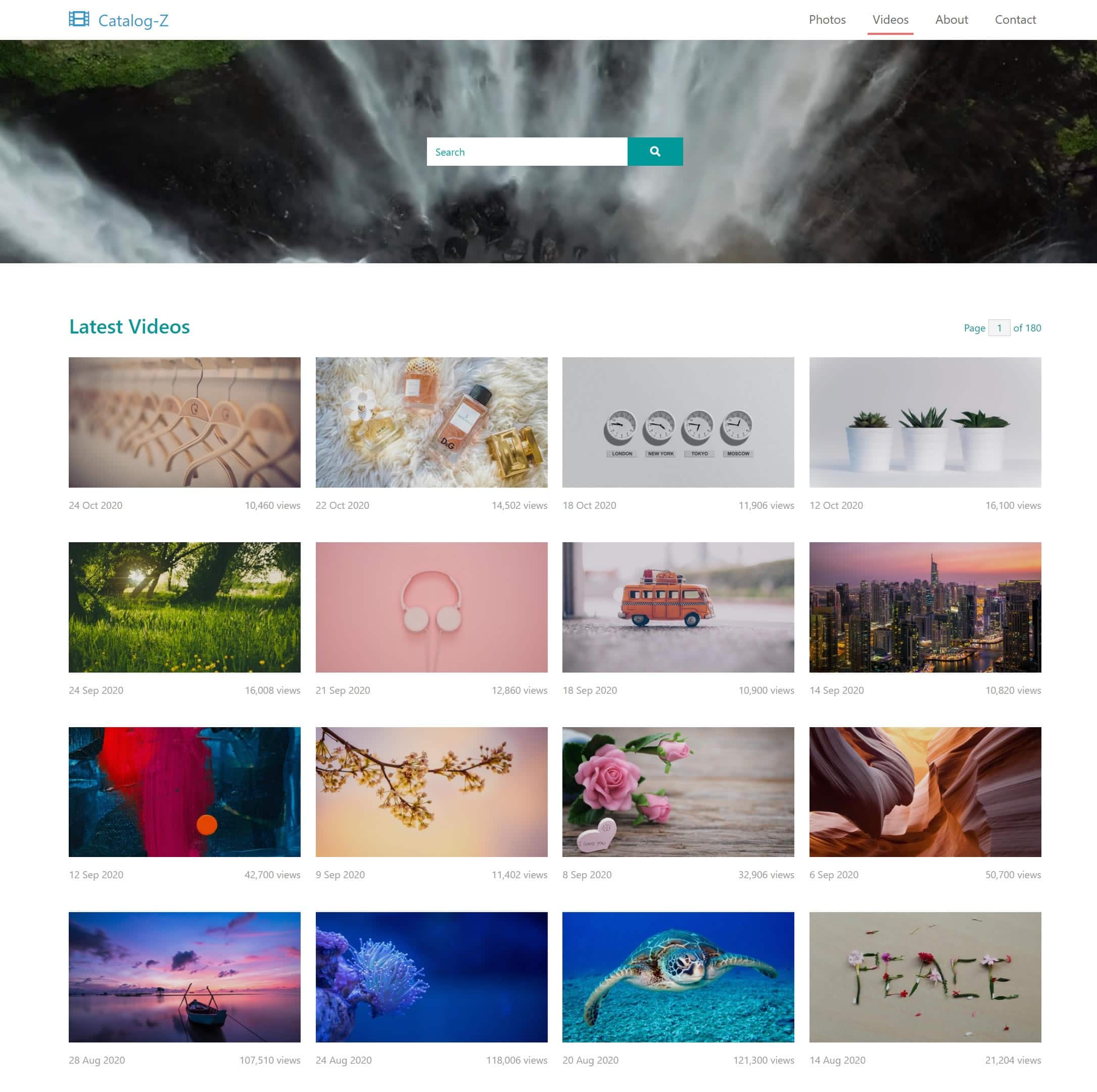 Catalog Z - Photo Video Based Website HTML Template - DesignHooks