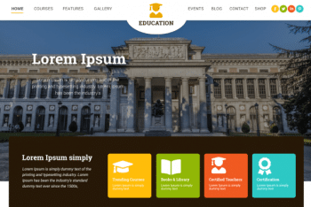 Education Insight – Education Website WordPress Theme for Free