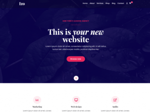 Izo - Free Customizable Multipurpose WordPress Theme - DesignHooks