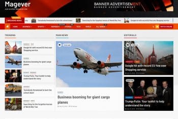 Magever – News & Magazine WordPress Theme for Free