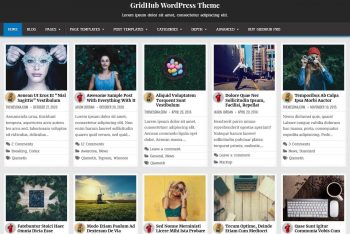 GridHub – Free Responsive Grid WordPress Theme