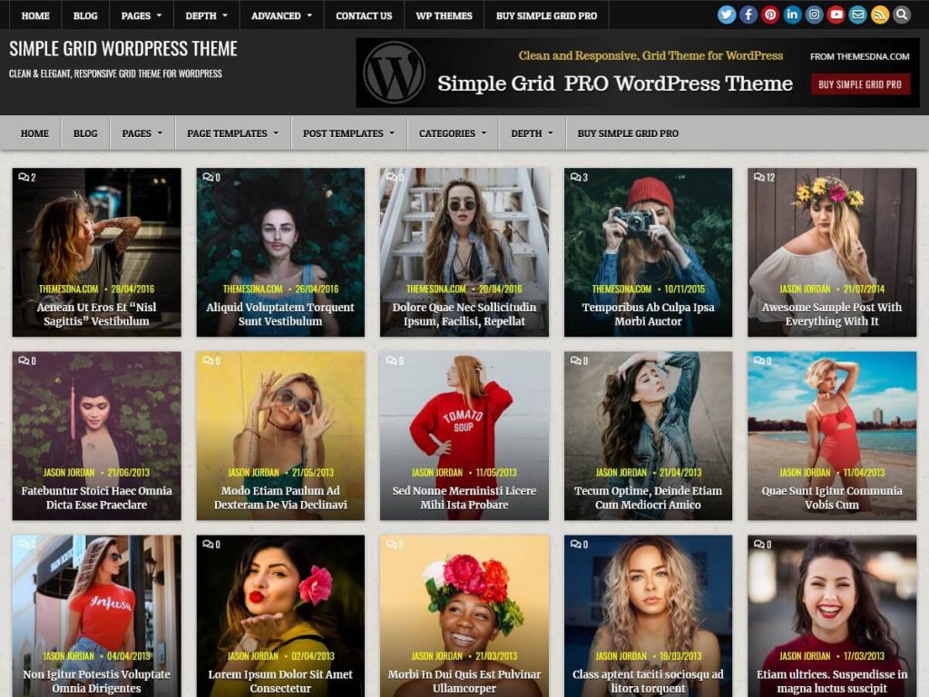 Simple Grid - Multipurpose WordPress Theme for Free - DesignHooks
