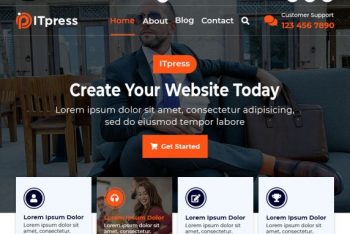 ITpress – IT & Software Company Website WordPress Theme for Free