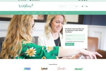 Vandana Health Coach – Business Service Website WordPress Theme for Free