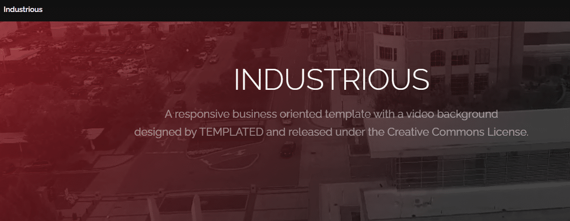 Industrious - business oriented HTML template 