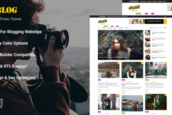 Color Blog – WordPress Blog Theme for Free