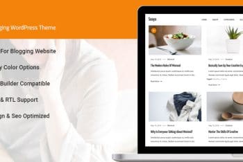 Saaya – Free Creative WordPress Blog Theme