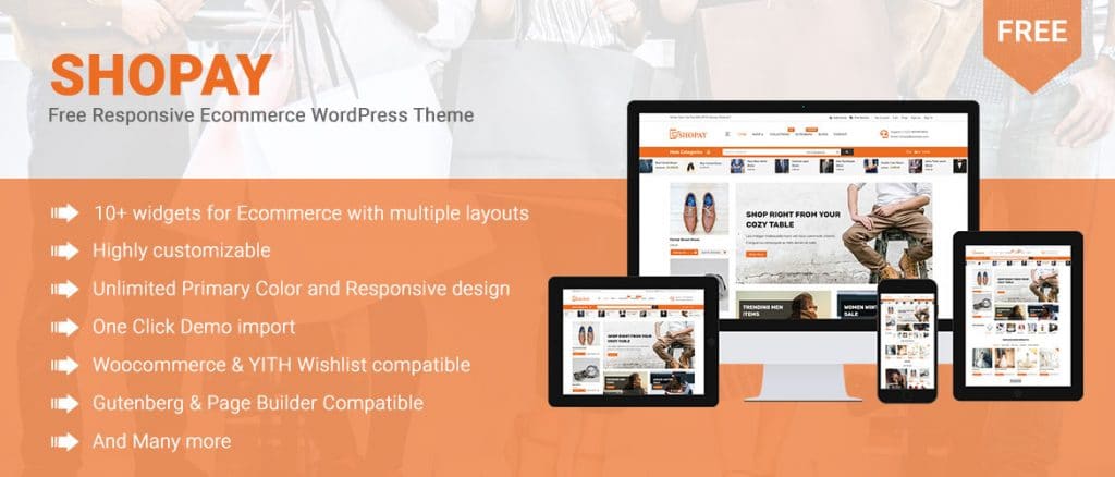 Shopay - Free E-commerce WordPress Theme - DesignHooks