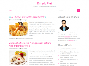 Simple Flat - Free Responsive Blog WordPress Theme - DesignHooks