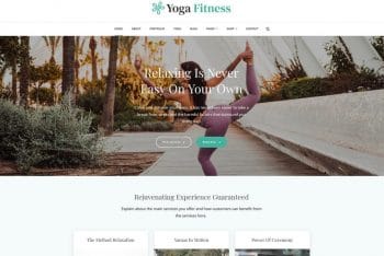Yoga Fitness – Free Health & Wellness WordPress Theme