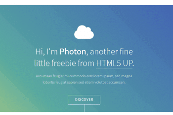 Photon – Responsive HTML Template for Your Next Project