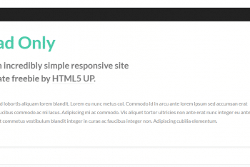 Read Only – Clean HTML5 Template (Free Download)